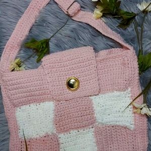 Handmade crochet bag🤍